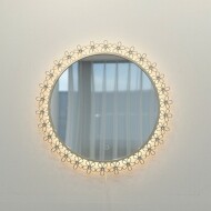 트렌드 플라워화이트 LED 조명거울 / 트렌드 플라워화이트LED조명거울